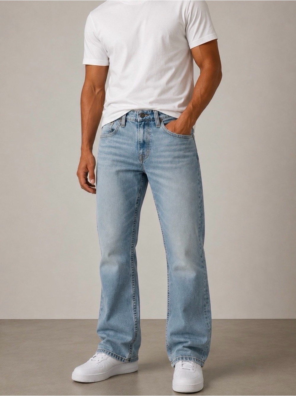 Cody James Light Blue Men's Straight-Leg Jeans